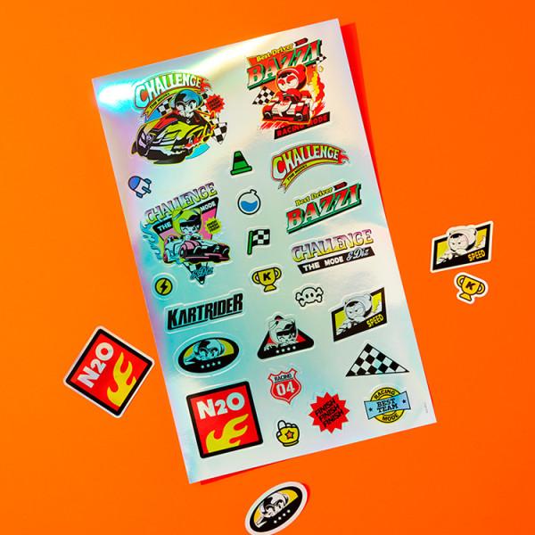 LINE FRIENDS Kart Rider Deco Sticker