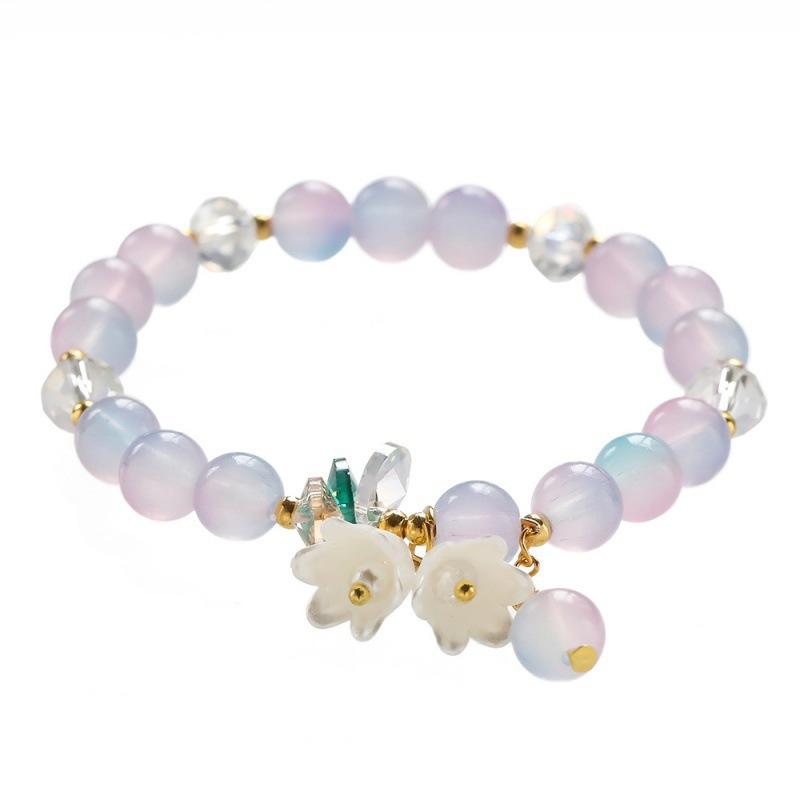Lily of the Valley Butterfly Bracelet - Multi-Style Beaded Star & Moon Design