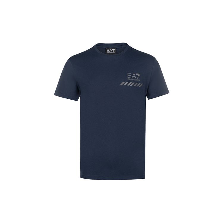 Emporio Armani Ss22 Ea7 Logo Short Sleeve T-Shirt Men Tops Blue 3KPT72-PJ8SZ-1554 S