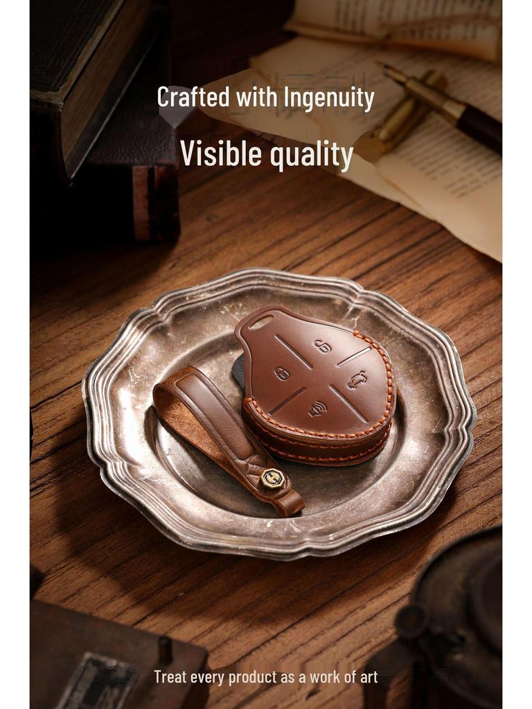 2024 Jetour Dasheng Leather Key Cover: Handmade, Premium, and Durable.