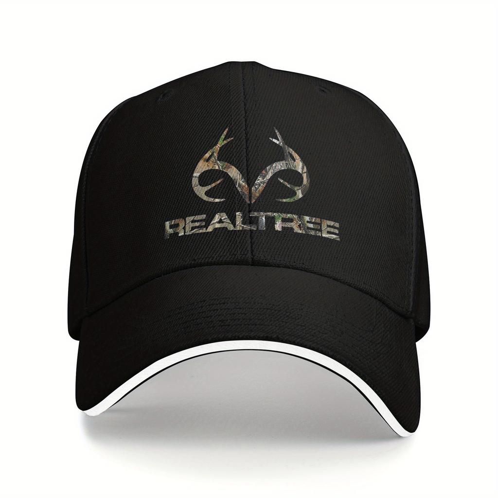Realtree Retro Baseballová čepice Lehká lovecká čepice s parohy Kamuflážní design Prodyšný polyesterový materiál
