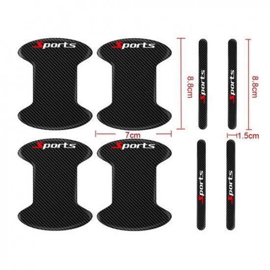 8x Car Door Handle Bowl Sticker Anti-scratch Protective Strips Cover Accessories