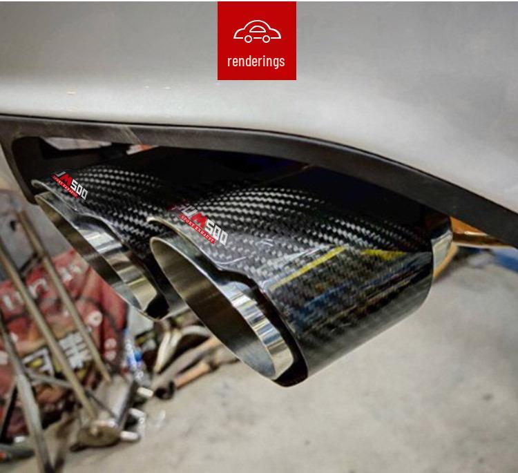 Stainless Steel Tailpipe with Single Outlet for Carbon Fiber Sport Exhaust Modification