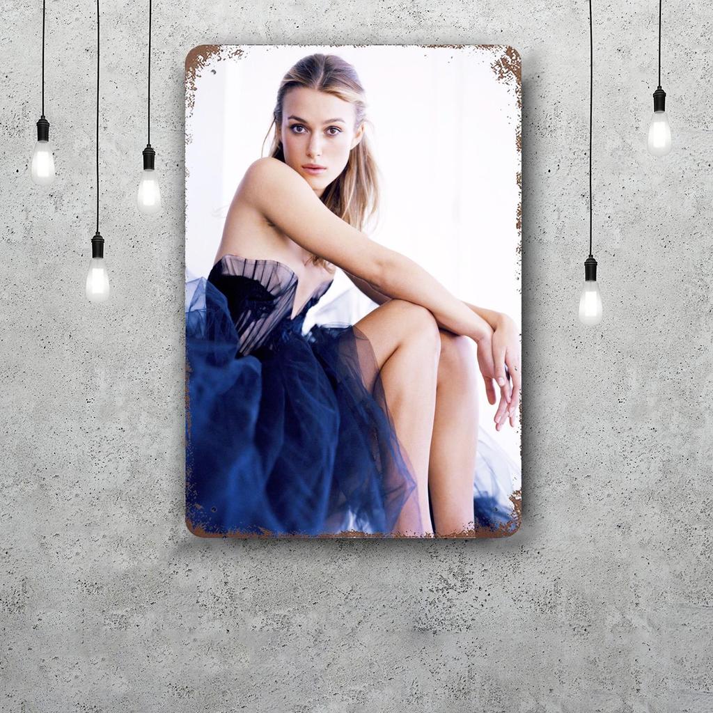 keira knightley Decor Vintage Metal Signs Tin Signs Captain Poster Decor for Bar Pub Club Man Cave Wall Decoration