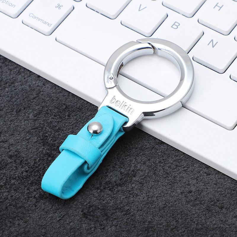 Personalized Anti Loss Key Pendant Leather Keychain Car Key Holder Portable Carabiner Waist Belt Buckle Durable Key Ring For Men