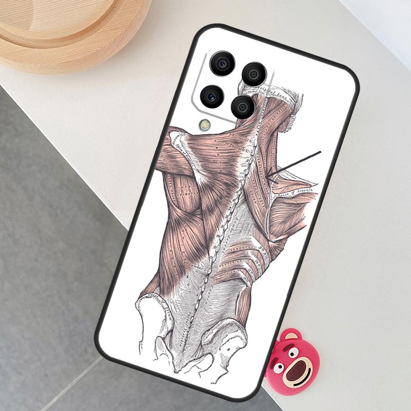 Human Anatomy Case For Samsung Galaxy M12 M32 M52 M15 M35 M55 M31 M56 M36 M16 M06 M13 M33 M53 M14 M34 M54