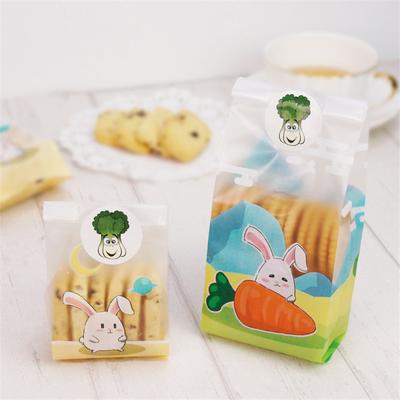 50 Stück Cartoon Kaninchen Keks Süßigkeiten Kekse Beutel Plastik OPP Zucker Dessert Backen Party Geschenk Gebäck Verpackungsbeutel