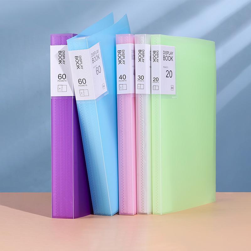 A4 Transparent Multi-Layer Document Holder Ring Binder for Students