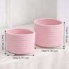 Cosmetics Basket Cotton Rope Storage Basket Nordic Style Woven Storage Basket  Keys