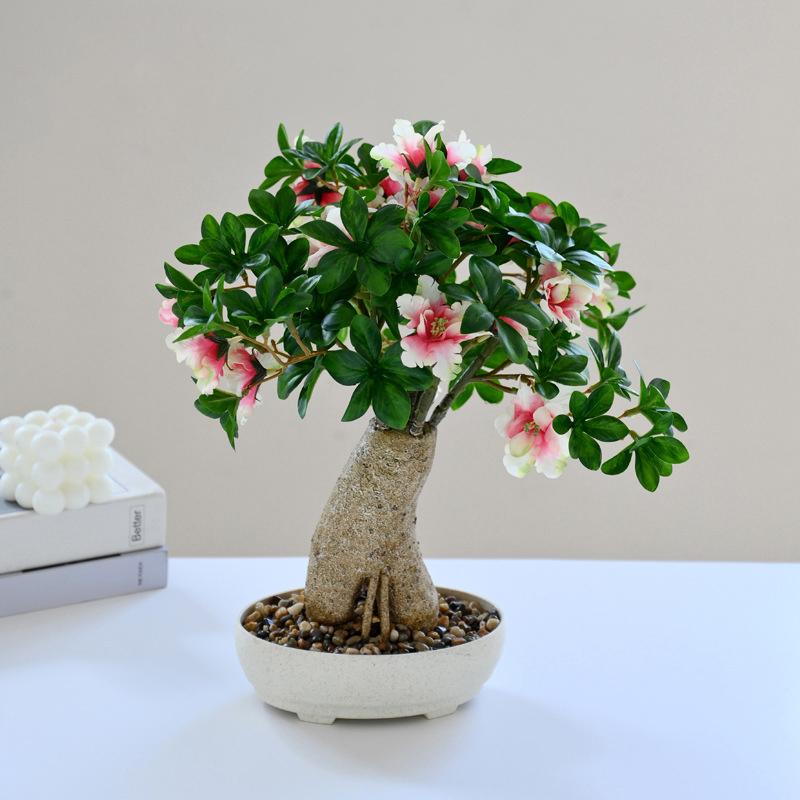 Fake Flower Fortune Tree Green Plant Bonsai Artificial Plant Simulation Flower Creative Home Decoration Simulation Pot