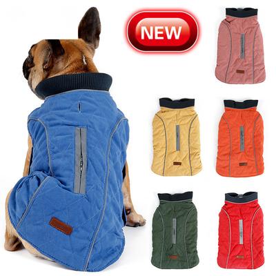 Vêtements pour chiens de haute qualité, manteau matelassé pour chien, veste chaude pour animaux de compagnie, nouveau gilet rétro confortable et épais pour gros chien, 6 couleurs