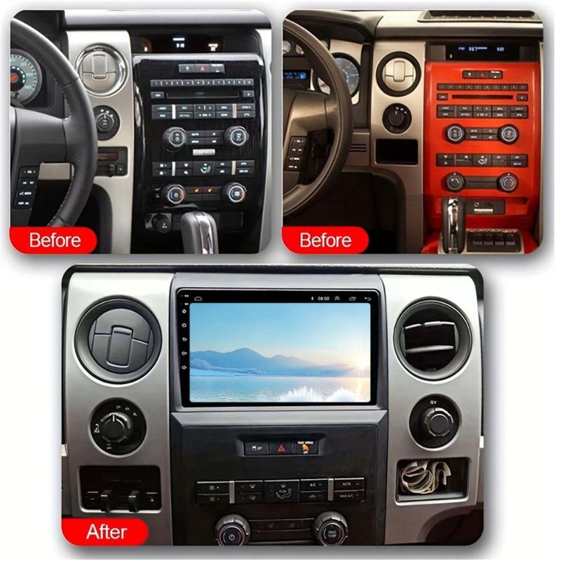 Fit for 2010 Ford F150/Raptor central control navigation panel frame Android large screen versatile frame modification panel