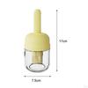 Glass Bottle And Silicone Brush, Measuring Container, Honey/Sauce