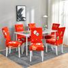 34 Color Christmas Chair Covers Dining Room Stretch Seat Protector Chair Covers for Kitchen Office Hotel Banquet Ceremony Party 2/4/6 Pieces