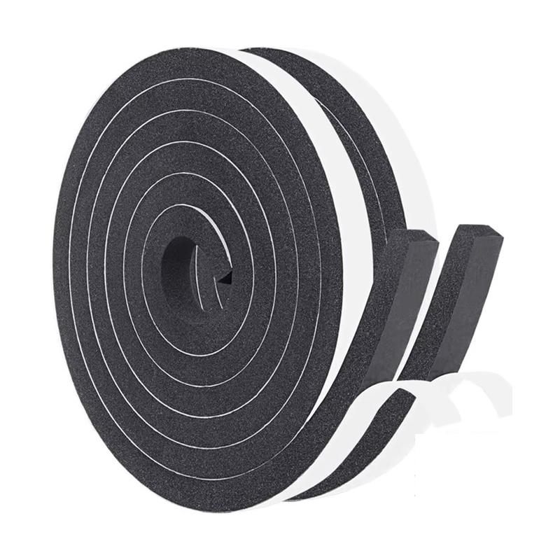 

2 шт. Ущільнювальна губчаста стрічка для щілин дверей і вікон Звукоізоляція Самоклеюча Вітрозахисна Наклейка на скло Запобігання щілинам Вітровий зсув
