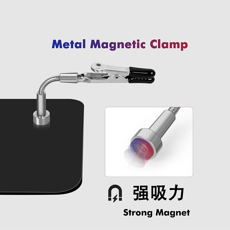 Magnetic Universal Flexible Arm Welding Assistant PCB Clamp Soldering Helping Hands Third Hand Welding Repair Tools