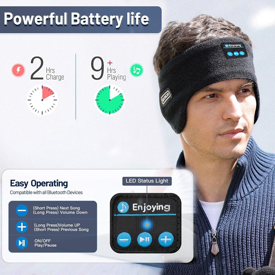 Wireless Bluetooth Headphones Unisex Sports Music Winter Earmuffs with Mic Outdoor Earflap Protection Ear-Muffs Ear Cover
