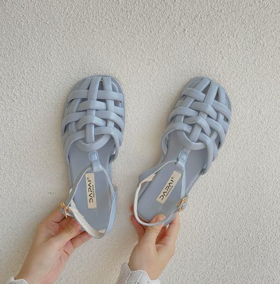 

Women s hollow flat heel gladiator sandals, closed parker, women s UL hemp sandals, summer casual beach sandals, 2026 35