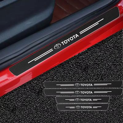 Carbon Fiber Car Sticker Door Trunk Protection Strip Anti-scratch Decal for