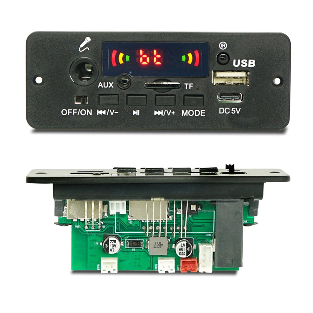Car MP3 Player USB Recording Module MP3 Decoders Board Wireless Bluetooth-compatible Decoding Module LED Display