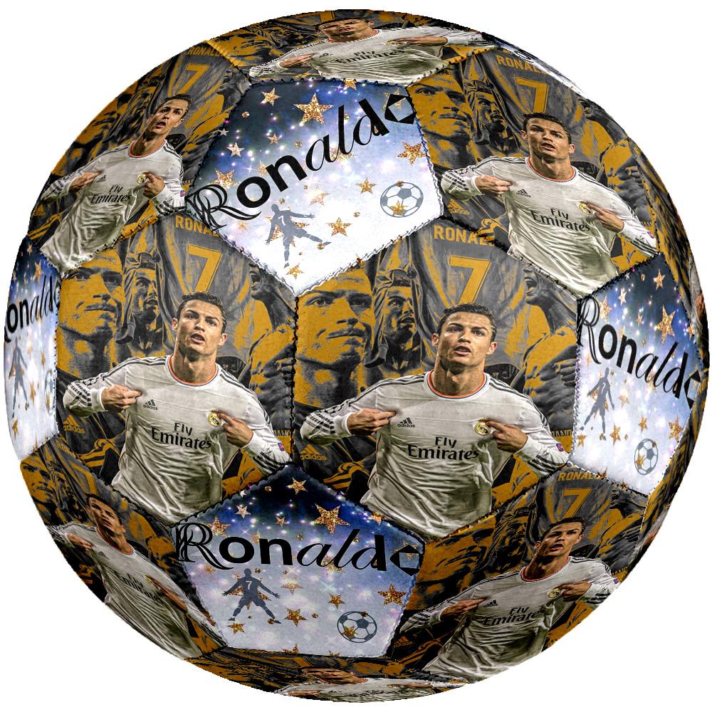Ronaldo's Dream Win Motivation Size 5 Football Machine-Stitched Indoor/Outdoor Training and Matches for Football Accessories