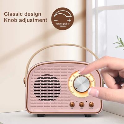 Portable FM Receiver Classical Music With MIC Bluetooth-compatible 5.0 Bluetooth Speaker Mini Radio