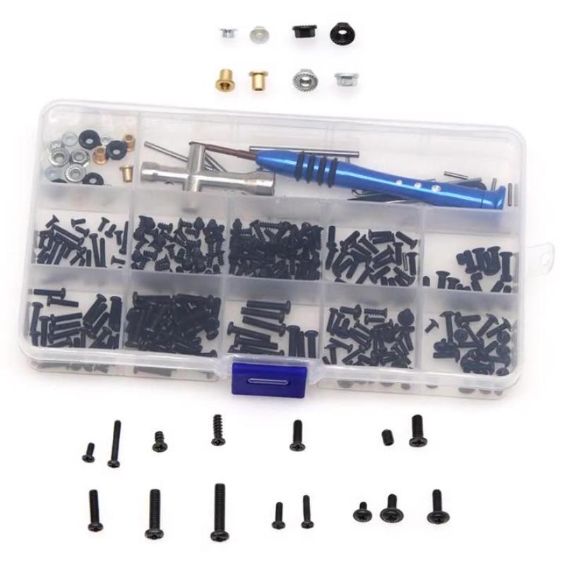 1 Set For Wltoys 144010 144001 144002 124016 124017 124018 124019 Rc Car Parts Metal Upgrade Retrofit Screw Tool Box