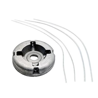 Universal Aluminum Grass Trimmer Head with 4 Lines Brush Cutter Head Thread Cutting Line Head for Lawn Mower Accessories