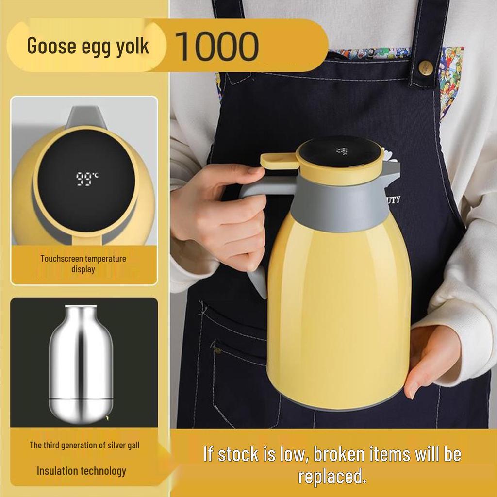 2026 Smart Temperature-Control Kettle: Large Capacity, Insulated, Temperature Display, Hot Water Bottle for Home Use.