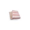 Kosugizen Mini Bath Towel, Bordered Pink, 50 x 100 cm, Small Size Bath Towel, Daily Use, Set of 2,