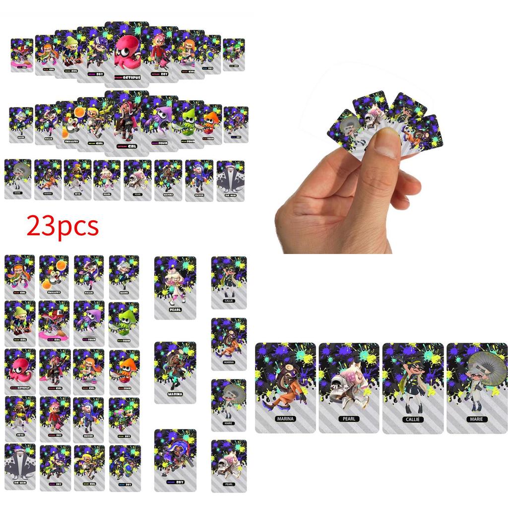 23 Sztuki Pełny Zestaw Splatoon3 Amiibo Switch Gra Rekwizyty Karta Połączenia Ncf Indukcja Dla Fanów Nintendo Switch