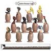 Children's Dinosaur Toy Set: King Kong, Tyrannosaurus Rex, Aurochs, Pachycephalosaurus, Spinosaurus, Therizinosaurus Model.