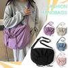Women Casual Satchel Bag Large Capacity Drawstring Sling Bag Adjustable Strap Lightweight Shopping Bag Girls Outdoor Bag