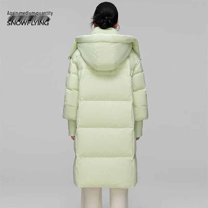 Women's Long Hooded Loose Fit Duck Down Jacket