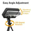 Outdoor Solar Lights With Motion Sensor 600LM 3 Color Modes Flexible Tripod Portable Waterproof Camping Lantern For Backyard