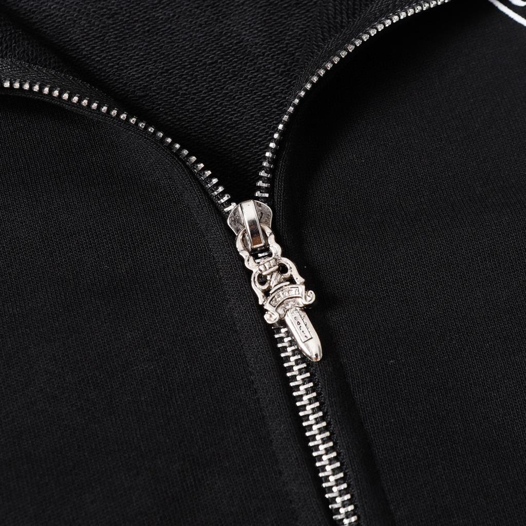 851 CHROME HEARTS 2025 Autumn and Winter New Plus Size Classic Style Logo Zipper Hooded Sweatshirt, Suitable for Couples To Wear