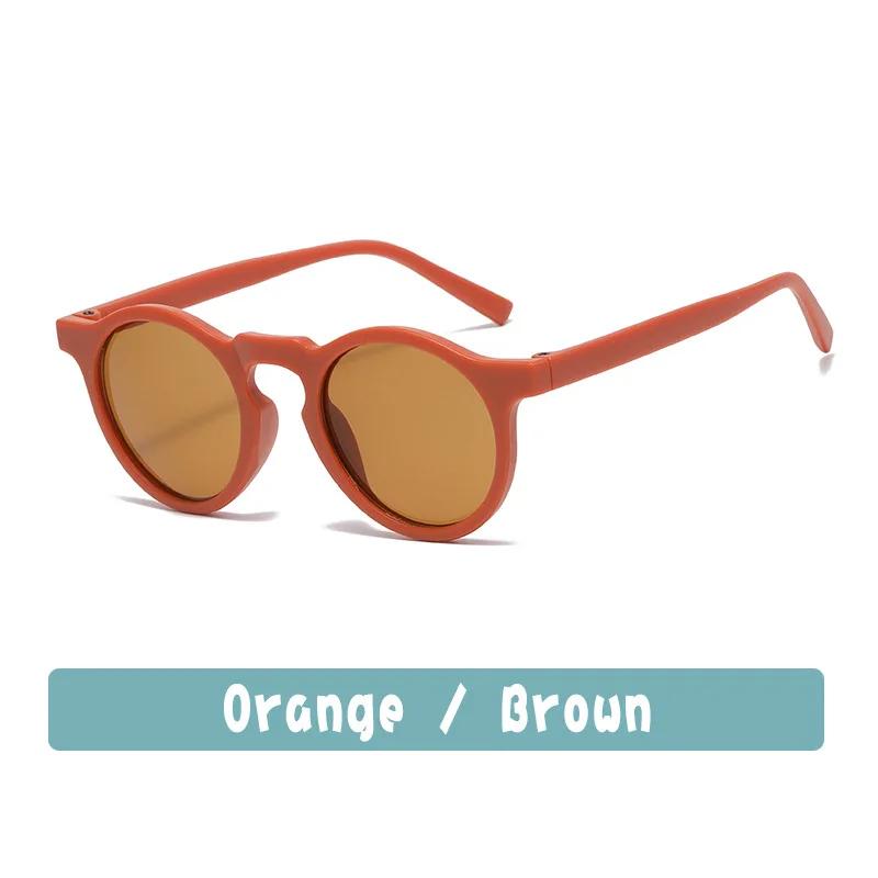 Vintage Round Outdoor Sun Protection Sunglasses Baby Girls Acrylic Uv400 Sunglasses Kids Eyeglasses New Fashion Children Glasses