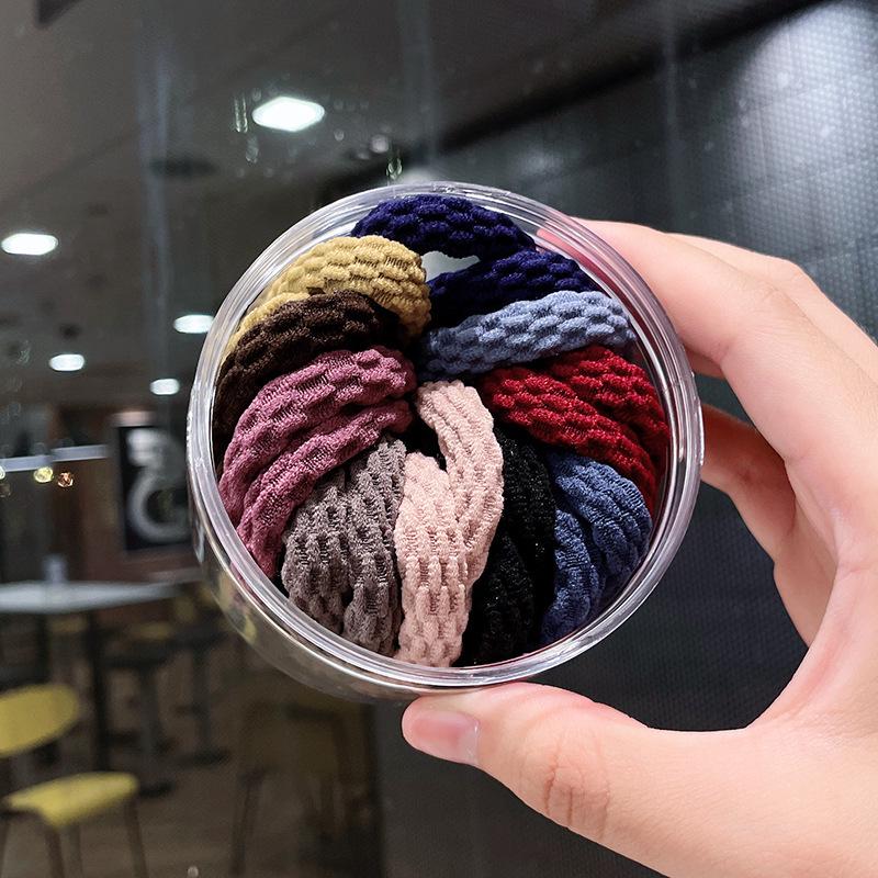 Korean Versatile Thick Hair Tie Rubber Band - Celebrity Adult Ponytail Accessory