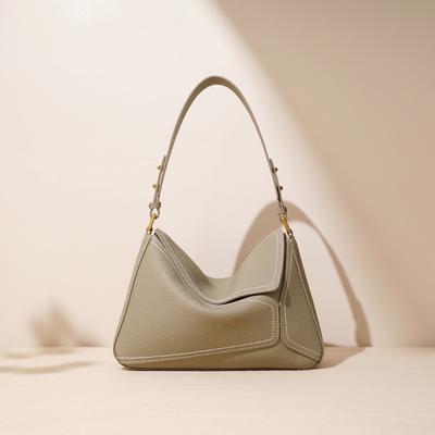 Vielseitige Tragetasche aus Oberleder, Frühlingsstil, Unterarm-Pendeltasche aus Leder für Damen, Umhängetasche