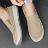 Herr Canvas Skor Slip-on Loafers Andningsbara Sneakers Herr Bekväma Casual Herrskor Lätta Flats Herr Promenad