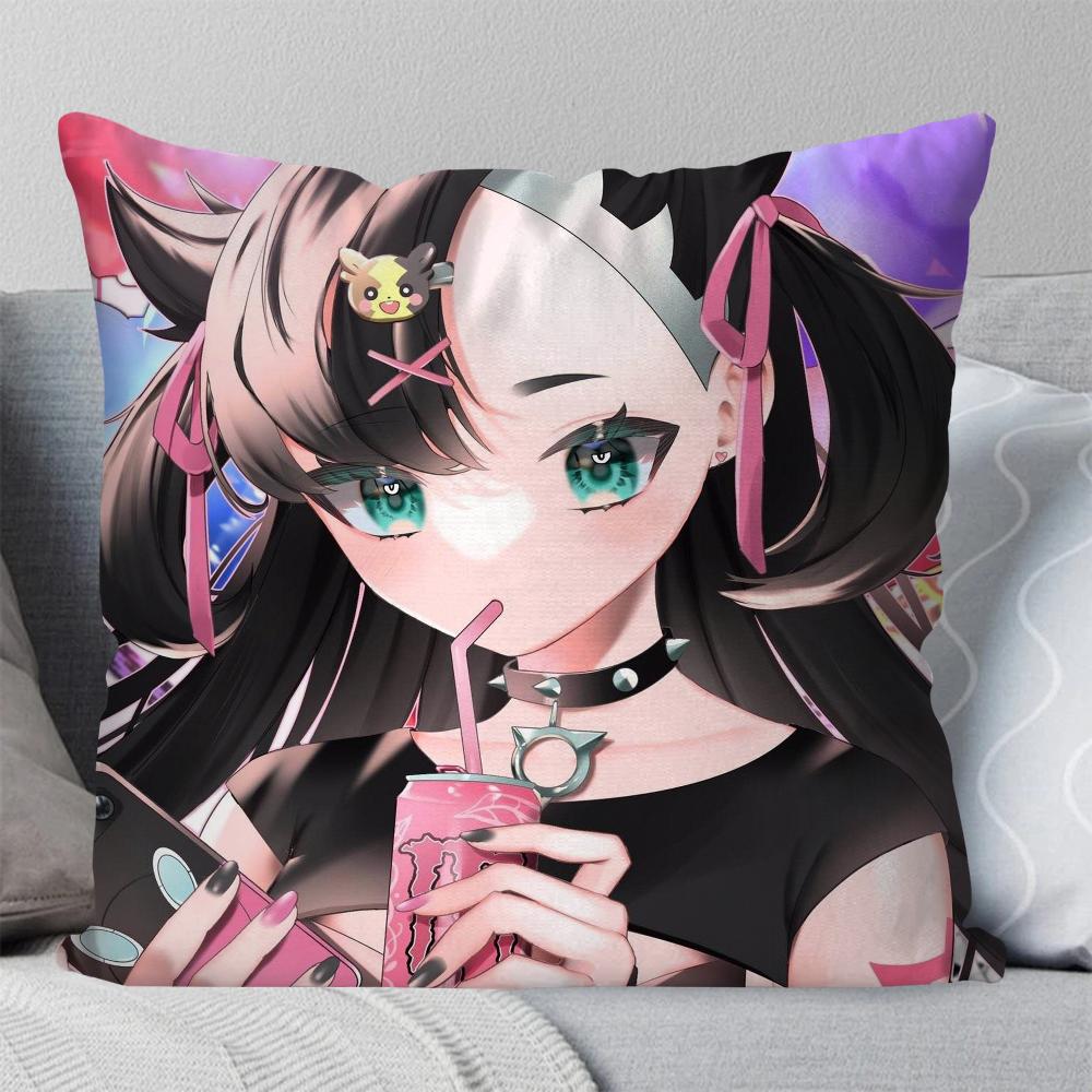 Marnie Animation P-Pokemon Pillow Case Square Pillow Bedroom Sofa Leisure Comfort Cushion Car Living Room Home Decoration 40X40