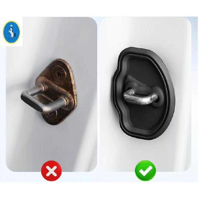 Plastic Car Door Lock Buckle Waterproof Rust-proof Protection Cover Kit Trim Accessories For Tesla Model 3 Model Y 2018 - 2025