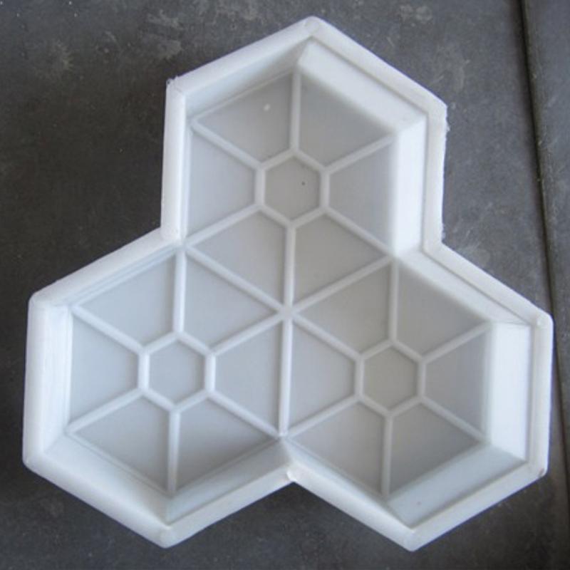 Create Stunning Garden Walkways with Reusable Plastic Paving Mold for Concrete Tiles DIY