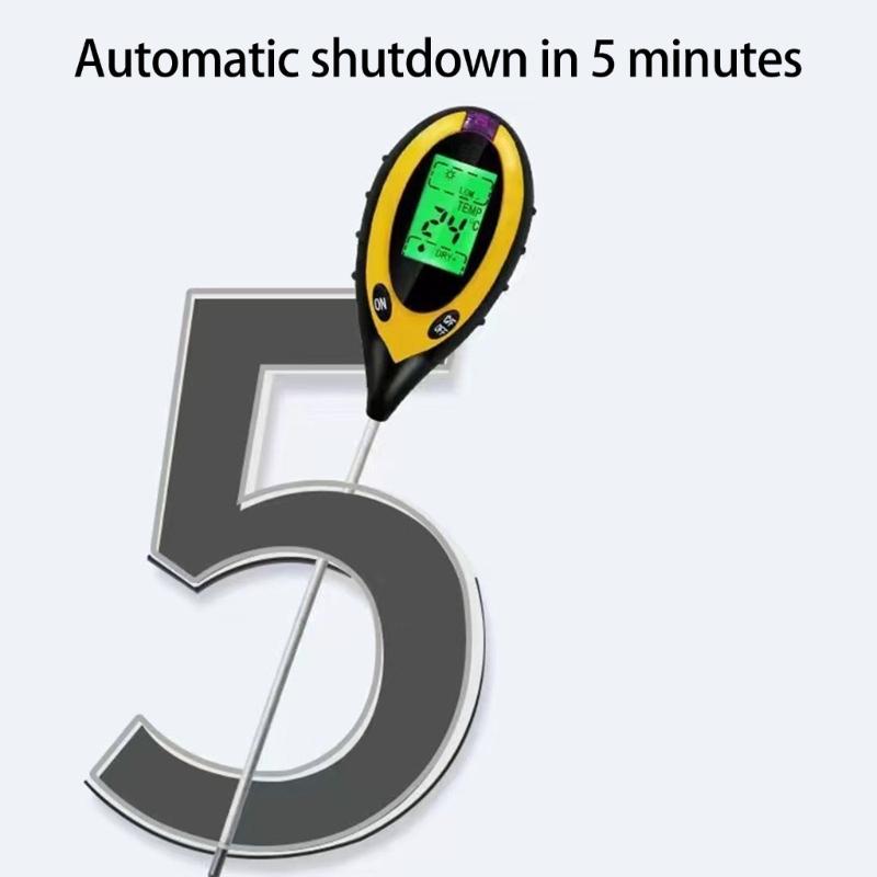 Easy to Use Soil Testing Device Soil Moisture Sensors Soil Analyzers Device Simple for Light Temperature Moisture & 