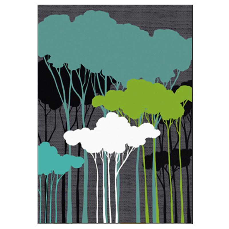 Minimalismo Arte moderna Immagini Giungla Verde Albero Tela Pittura Poster da parete per Studio Home Decor Artigianato ambientale