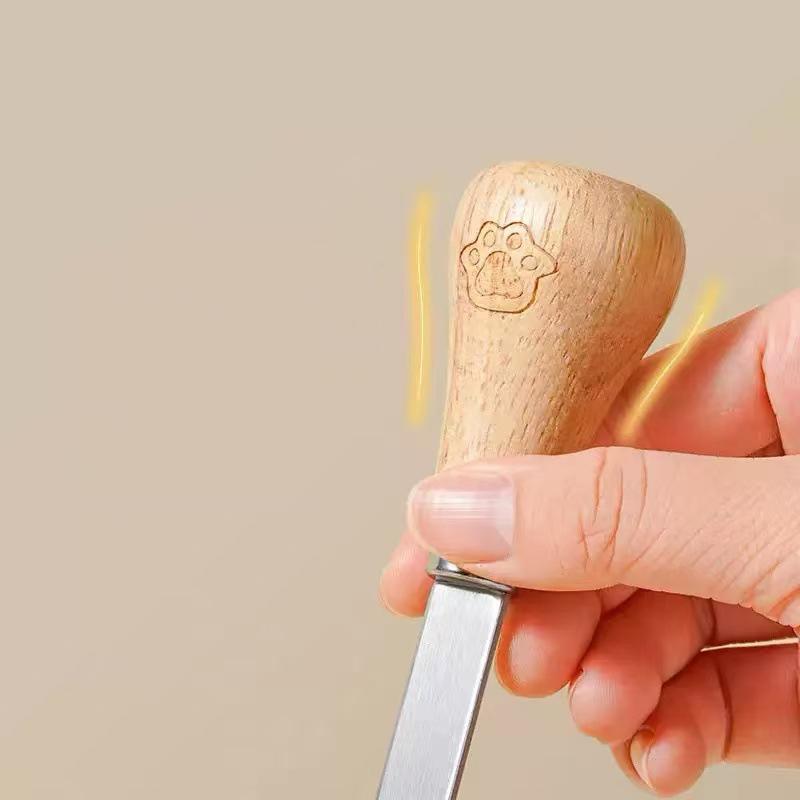 Nerezová ocel Dřevěná rukojeť Mačkadlo na medvěda Mačkadlo na brambory Kuchyňský nástroj Mačkadlo na sladké brambory a ovoce Drcené brambory