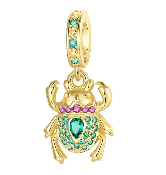 Gold Series Copper Teapot Goldfish Leopard Virgin Mary Pendant Fit Diy Bracelet Necklace Women'S Jewelry Gifts