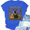 Ancient Egypt Sacred Black Cat Tshirts Unisex Unisex Vintage Myth Graphic Print Tops Short Sleeve Fashion Cat Lover Tshirts Gifts
