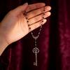 Gothic Key Pendant Necklace For Women With Geometric Alloy Design For Bohemian Style Fashion