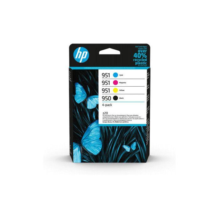 Cartouche d encre Hp HP 950 951 Pack de 4 Cartouches d Encre Noir, Cyan, Magenta et Jaune Authentiques (6ZC65AE)